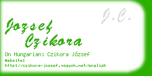 jozsef czikora business card